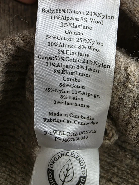 NEW Everlane Crewneck Sweater Alpaca Wool Heather Taupe Medium - Picture 9 of 11